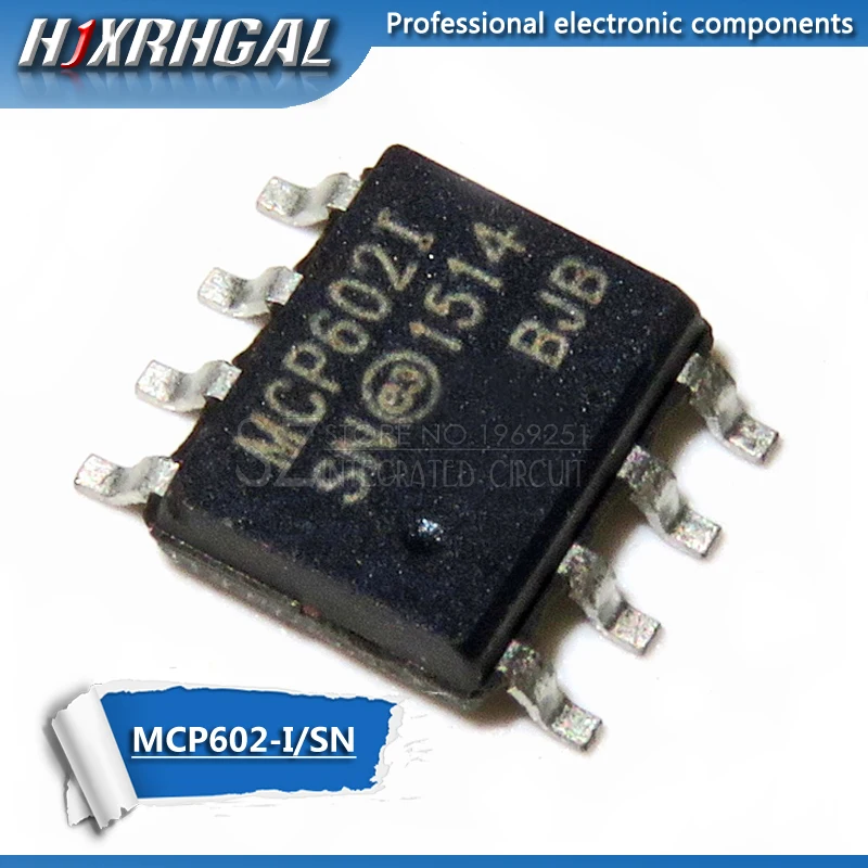 Бесплатная доставка 10 шт./лот MCP602 MCP602I I/SN SOP8 рабочий усилитель новый