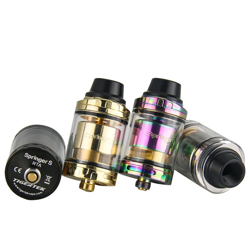 Оригинальный Tigertek Springer S RTA танк ввиду Screless Coilbuiling Системы электронные сигареты