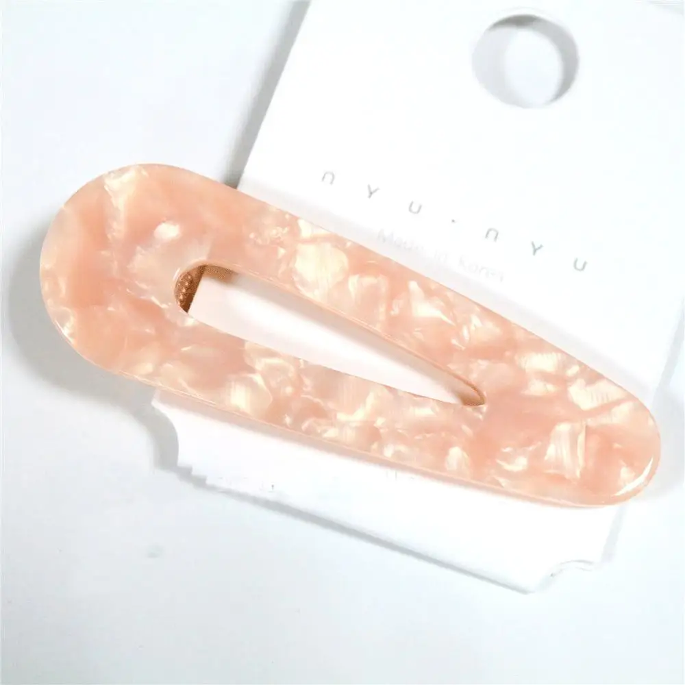 pink grain drop Винтажные полые геометрические заколки для волос для женщин капли воды Акриловые Блестящие оловянные фольга шпильки с блестками аксессуары para el cabello - Цвет: pink grain drop