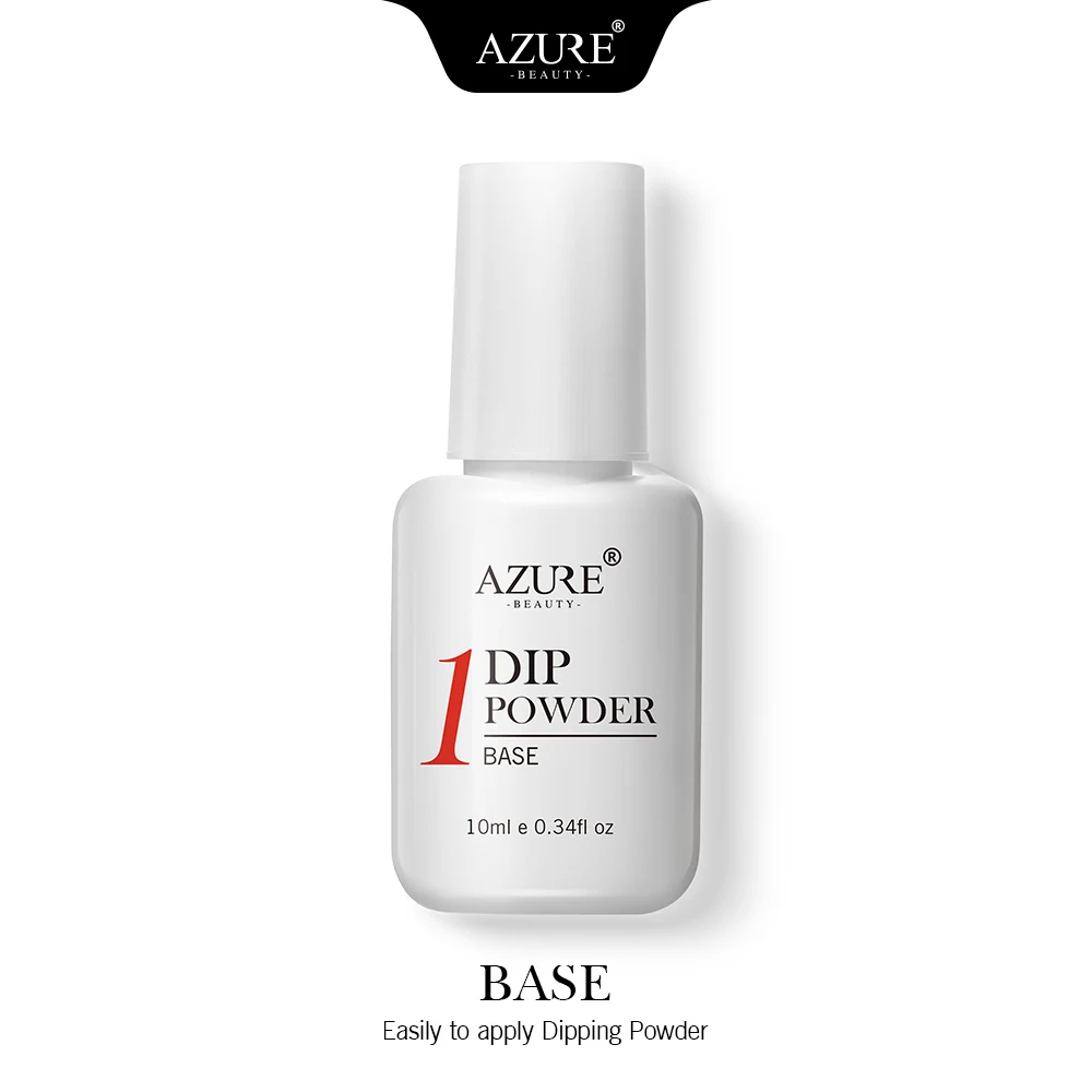 BASE AZURE BEAUTY Новейший цветной погружающийся порошок для нейл-арта, пудра для украшения, градиентный цвет, блестящий порошок для ногтей, 24 цвета, Dip порошок - Цвет: BASE