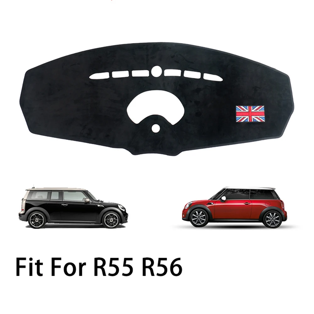 R55 R56 Red jack Антибликовые коврики для приборной панели автомобиля, покрытие ковра, защита центральной консоли для Mini Cooper One Jcw R55 R56 R60 Countryman R61 Paceman - Название цвета: R55 R56 Red jack
