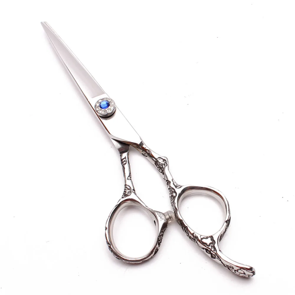 5.5 inch 16cm 440C Engraving Logo Haircut Set Hairdressing Scissors Thinning Cutting Shears Plum Handle Hair | Красота и здоровье