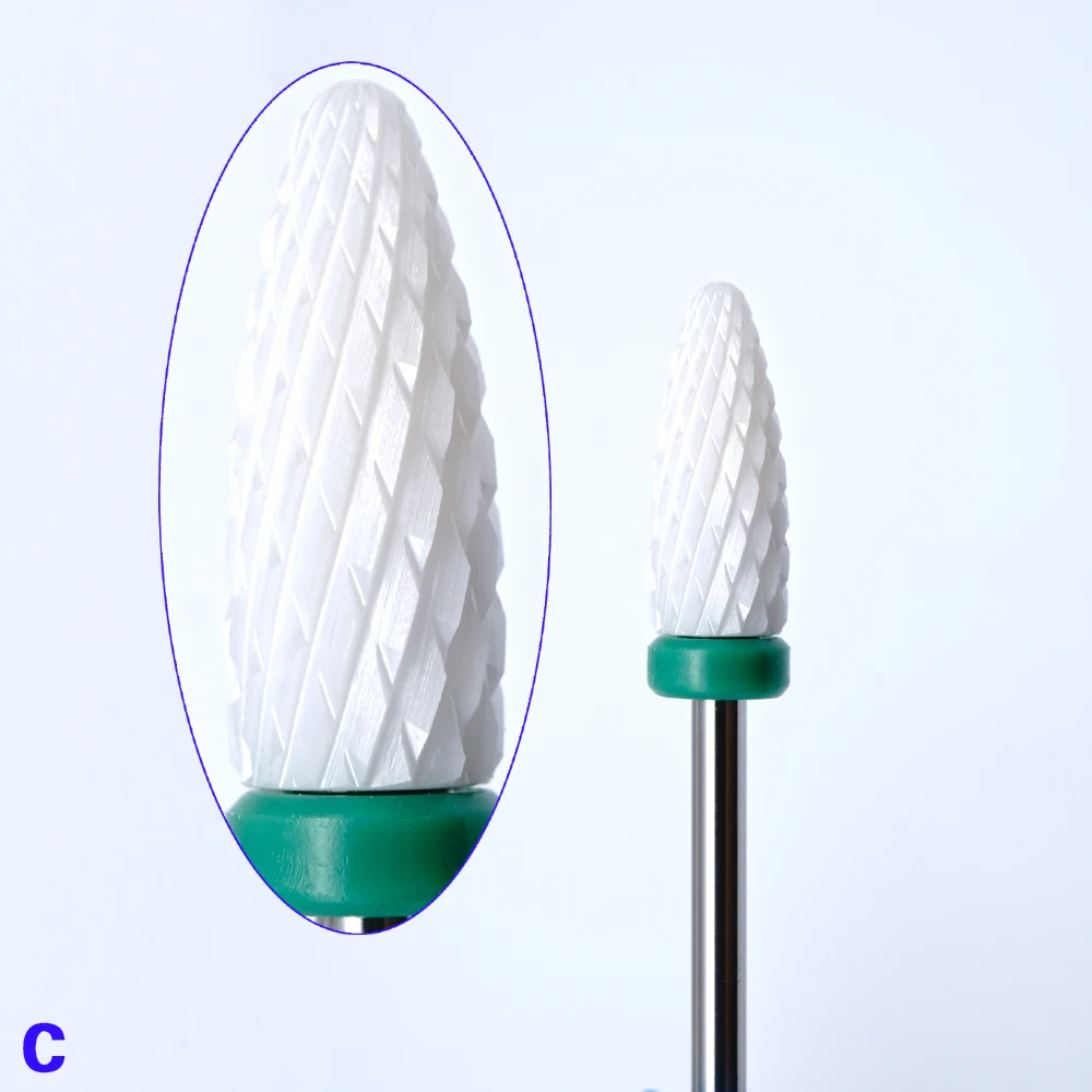 Керамические фрезы для ногтей типа пламени M роторные оборудование