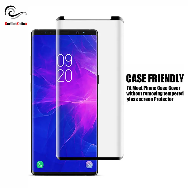 Чехол для Samsung galaxy s10 E plus Note 9 закаленное стекло защита экрана изогнутый край