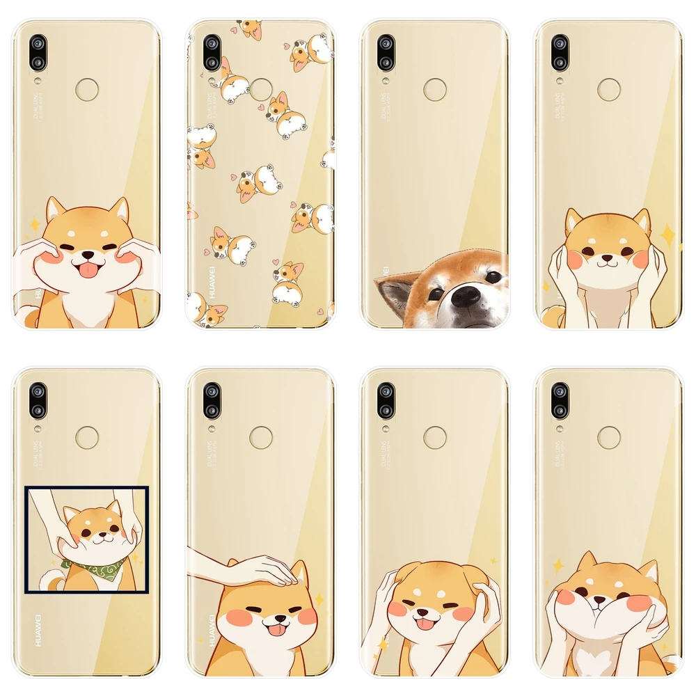 Силиконовый чехол для телефона Huawei P8 P9 Lite Mini 2017 Shiba Inu Dog мягкая задняя крышка P20 Pro