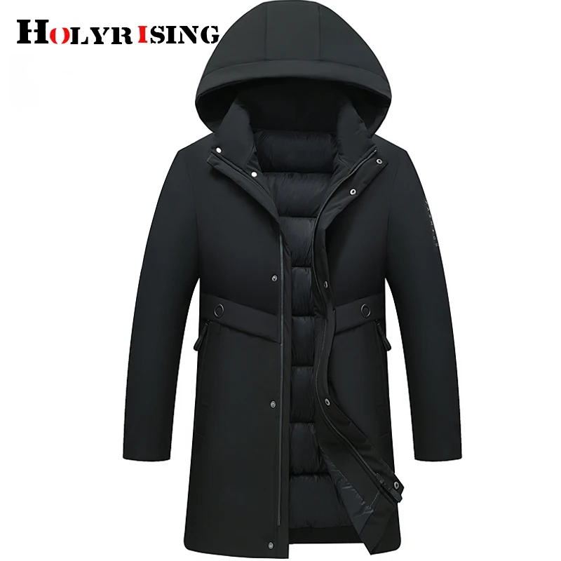 Holyrising Новая мужская зимняя куртка модное зимнее пальто с капюшоном Мужская