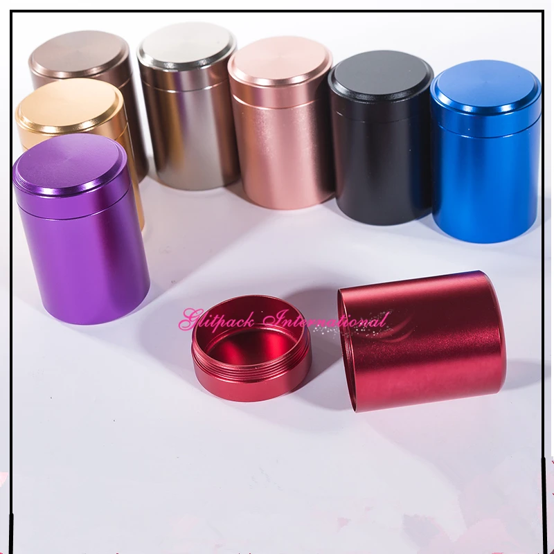 20 шт. контейнер из алюминиевого сплава для чая и кофе|screw top jar|aluminum canisterscrew jars |