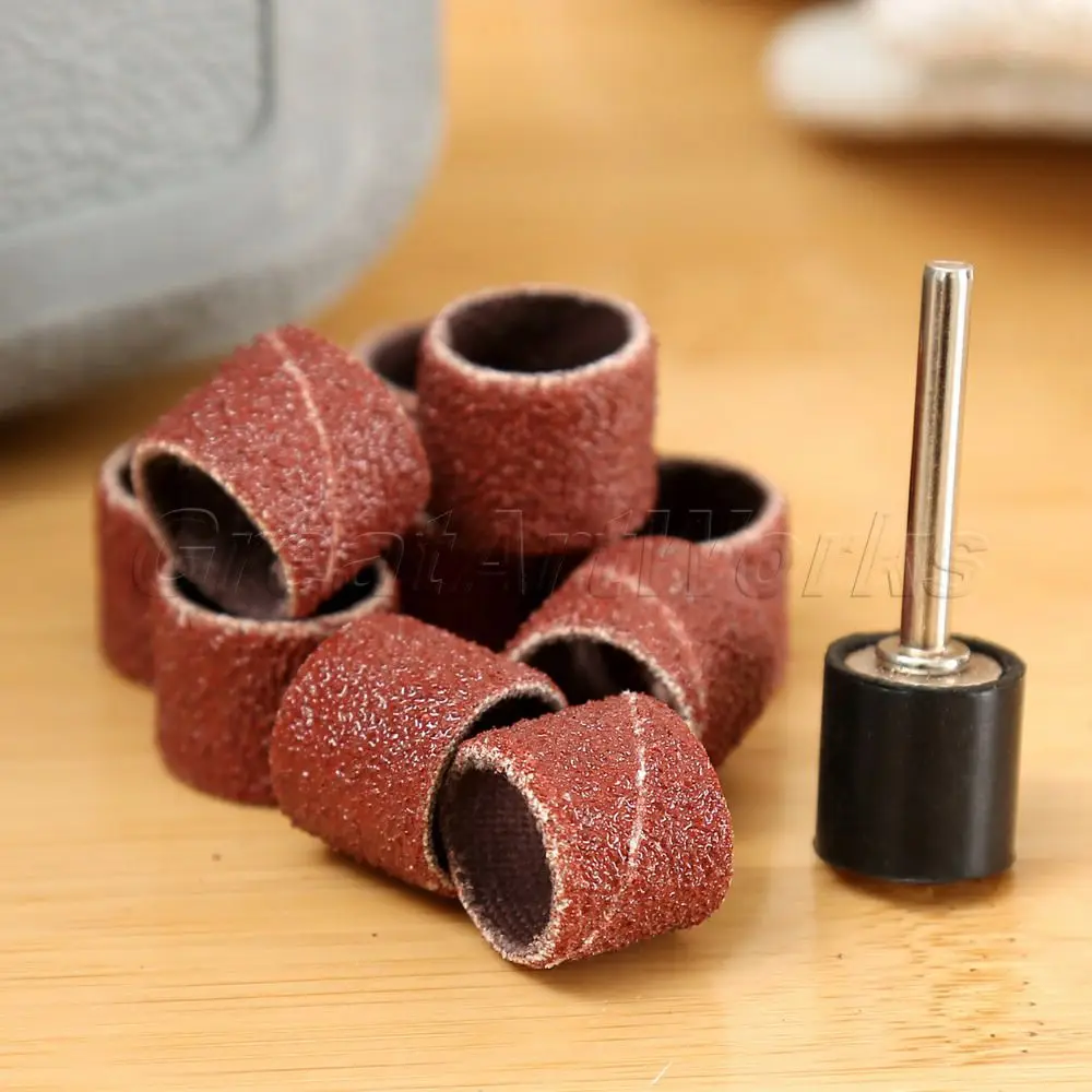 Бесплатная доставка dophee 10 шт. рефилы 80-grit шлифовальные ленты с 1 1/2 &quotшлифовальным