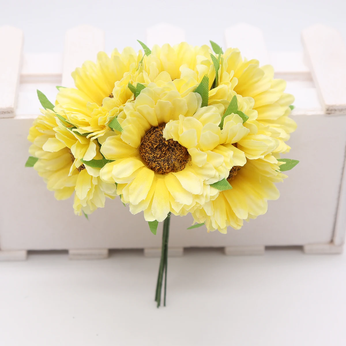 

Искусственные герберы для венка, шелк, 6 шт.