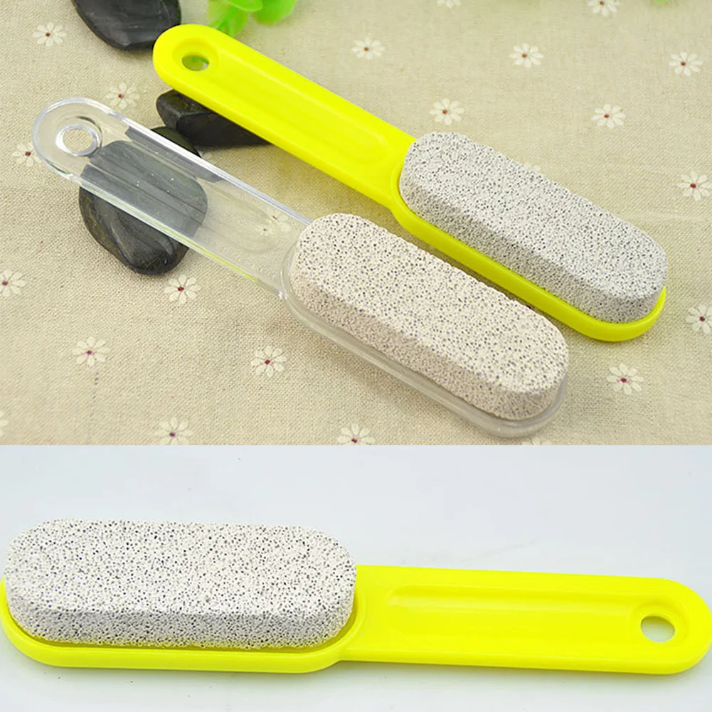 Durable Dead Skin Callus Remover Exfoliator Brush Scrub Home Pedicure Tool Grinder Foot Grinder Portable Pumice Stone Handle
