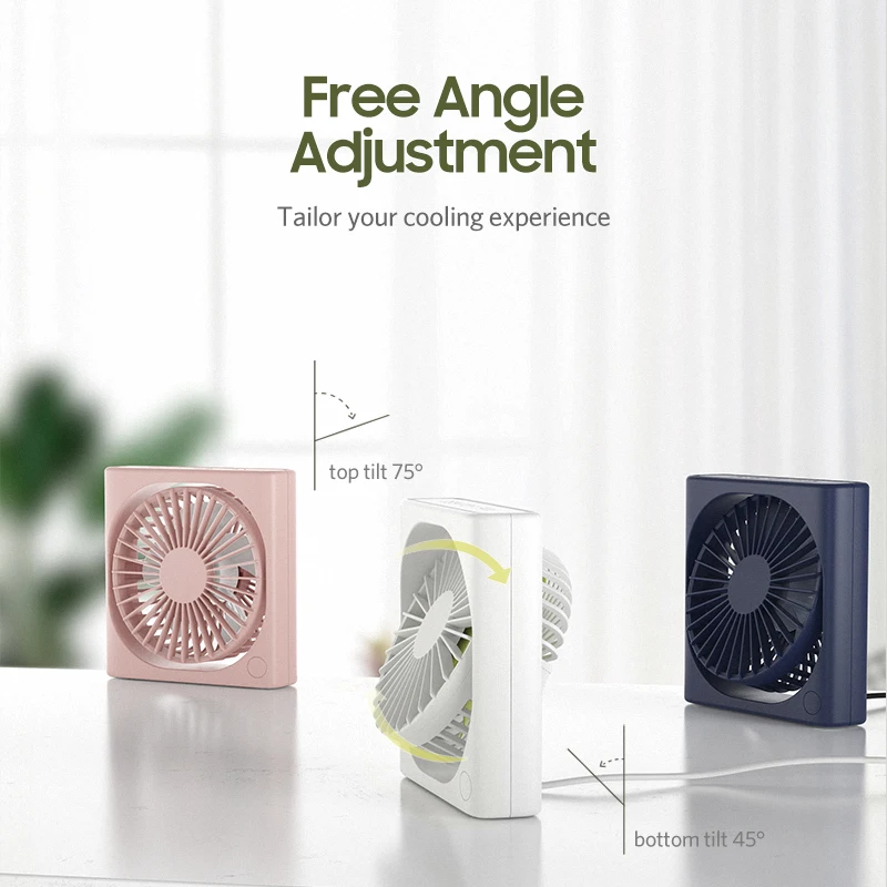Benks портативный Настольный вентилятор для офиса/дома USB мини охлаждения