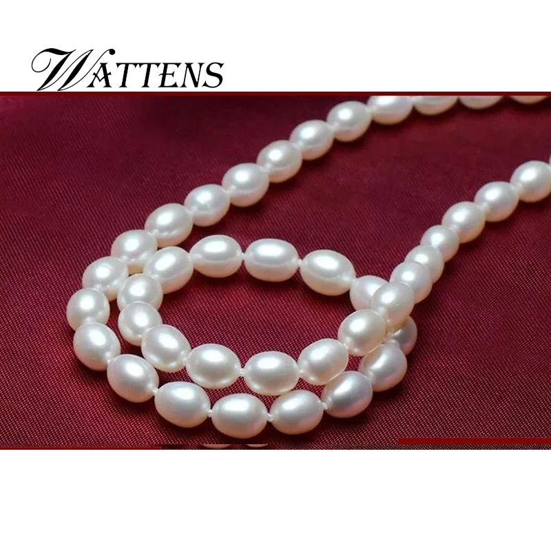 Свадебные ювелирные изделия из натурального жемчуга жемчужное ожерелье