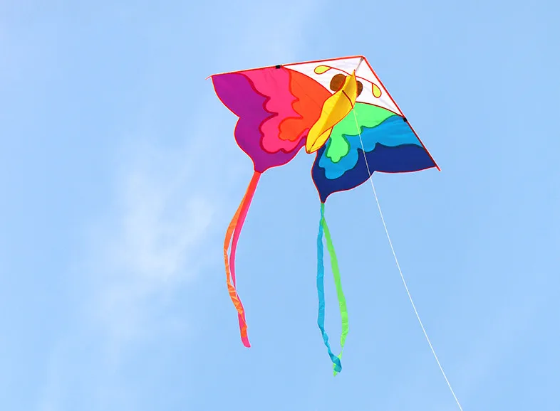 

New outdoor fun sports butterfly kites with handle and string for adults and kids good flying