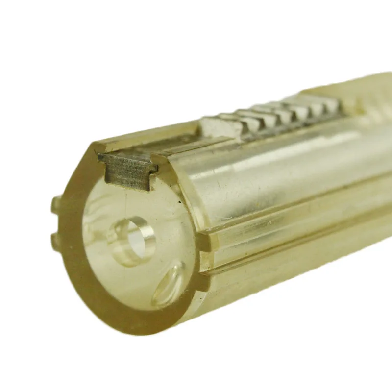 Усиленный пластиковый корпус 7 стальных зубьев прозрачный поршень для коробки