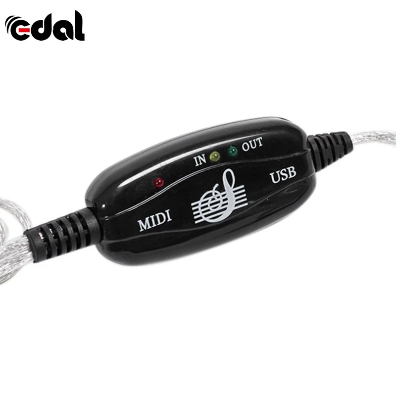 EDAL Nice Hot 5-Pin MIDI Cable line Music Editor To USB Keyboard D66 | Электроника