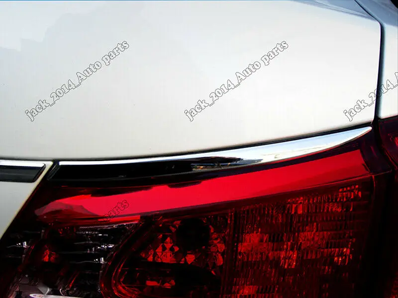Silver Stainless Rear Trunk Tail light trim Strip Chrome For LEXUS iS 2006 Except 2dr