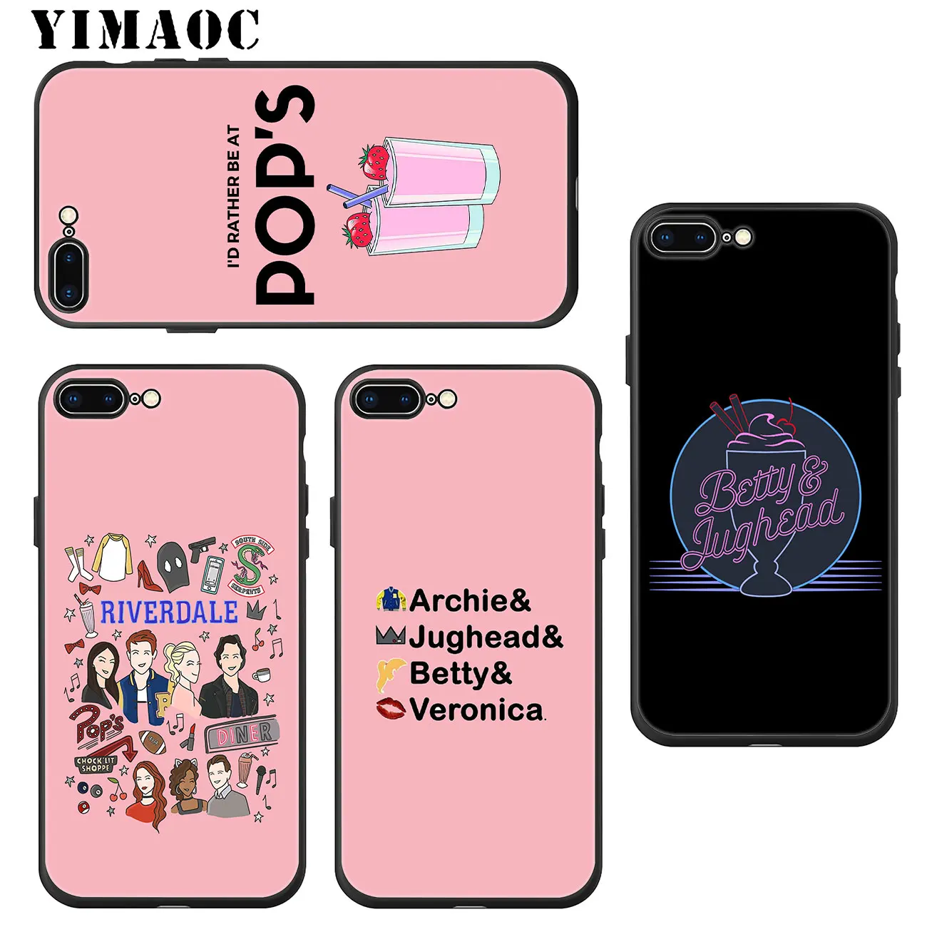 Мягкий силиконовый чехол YIMAOC для iPhone 11 Pro XS Max XR X 6 6S 7 8 Plus 5 5S SE 10 черный