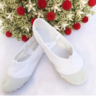 brief white shoes Bazzery балет танец танцор обувь Pointe для детей кружево девушки женские мягкие туфли на плоской подошве воздухопроницаемые Тапочки Размер 26 до 40 - Цвет: brief white shoes