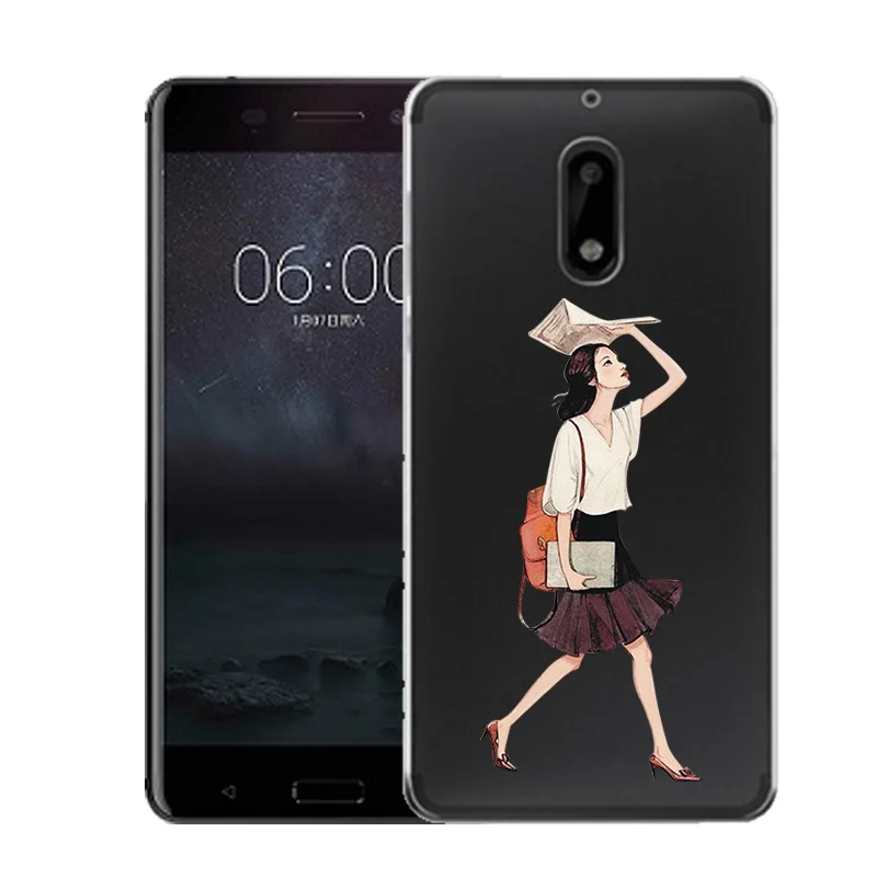 Qmswei Мягкий ТПУ чехол для телефона nokia3 nokia5 nokia6 nokia8 N540 N535 ясно девочек и мальчиков