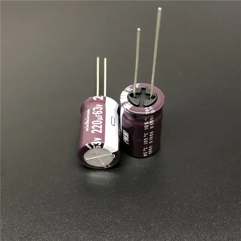 5 шт/50 шт 220уф 63В NICHICON PM серия 12 5x20 мм 63V220uF низкое сопротивление алюминиевый