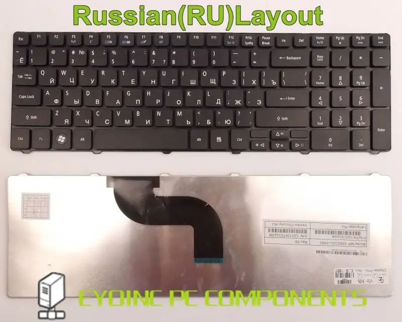 

Laptop Keyboard for Acer Aspire AS5336-2864 AS5336-2754 AS5741-5119 AS7551-5358 AS5738DG-6165 RU Russian Version