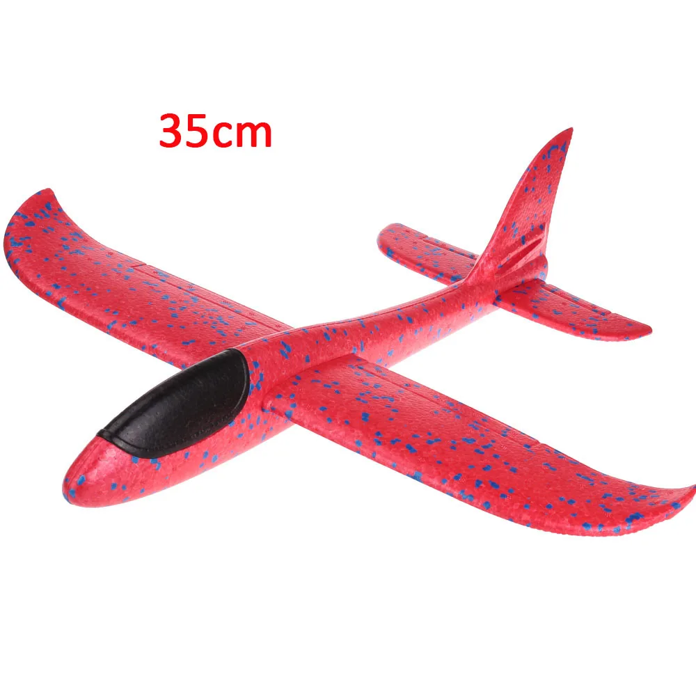 35cm-Red Детская игрушка самолет пена ручной бросок самолет планер игрушки DIY Самолеты Самолет летающий самолет игрушка игры на открытом воздухе игрушки для мальчиков и девочек - Цвет: 35cm-Red