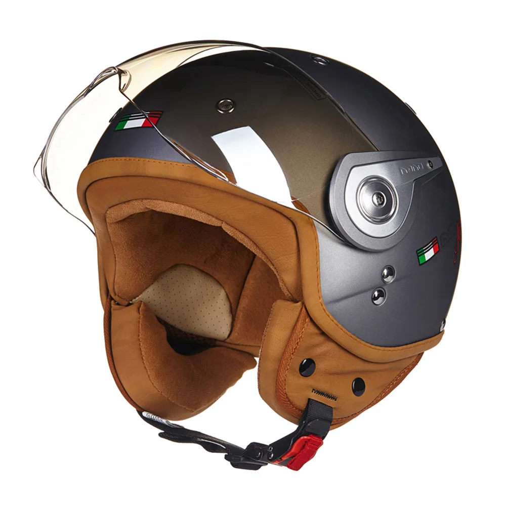 BEON moto rcycle скутер шлем 3/4 с открытым лицом винтажный шлем 11040 moto Casque Casco moto cicleta Capacete унисекс реактивные шлемы