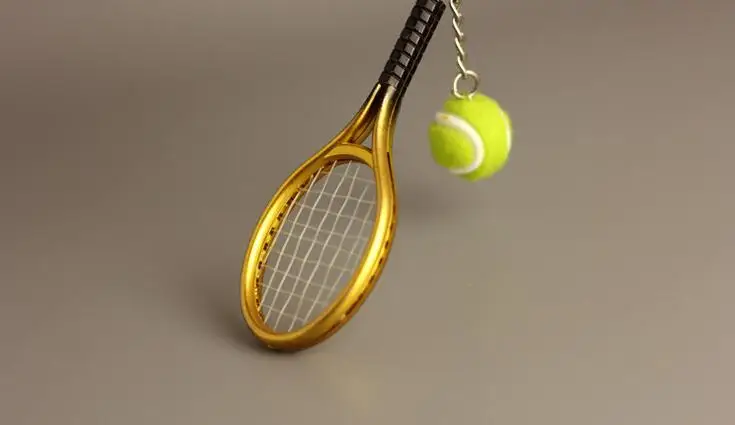 10 Keychains Wholesale Sporting Goods Mini Tennis Racket Keychain Creative Advertising Pendant | Украшения и аксессуары