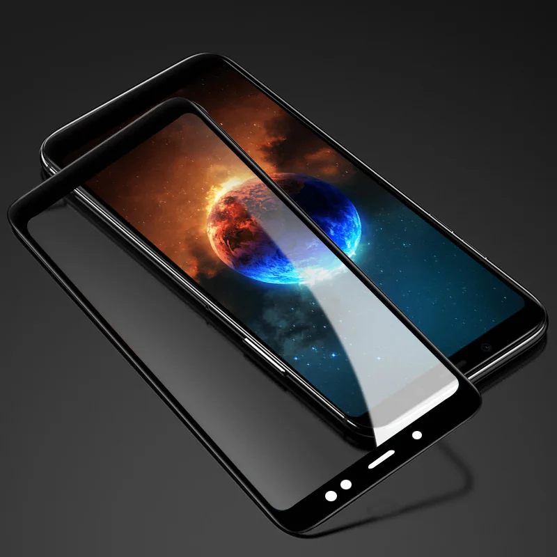 Черный Полное покрытие стекло для Redmi note 5 стекло Анти-взрыв полный экран Защитная пленка для xiaomi Redmi note 5 стекло глобальная версия 5,99 - Цвет: Черный