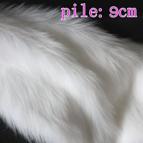 

White Solid Shaggy Faux Fur Fabric (long Pile fur) Costumes Hair 36"x60" Sold By The Yard Free Shipping