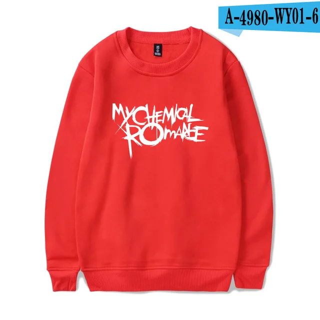 red My Chemical Romance толстовки для мужчин женщин черный парад панк эмо рок Толстовка свитер осень зима спортивный костюм топы негабаритных одежда - Цвет: red
