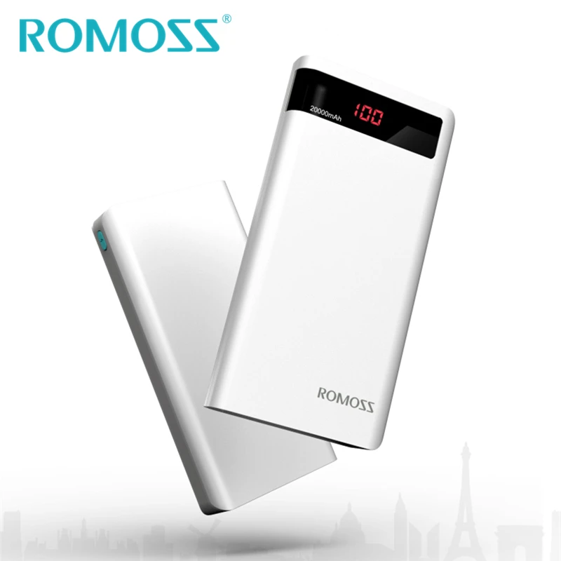 Оригинальный ROMOSS 20000 мАч Sense 6 P запасные аккумуляторы для телефонов комплекты