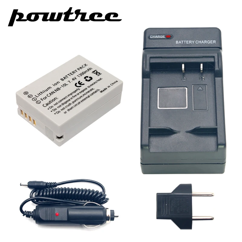 1 шт. NB 10L NB10L аккумулятор + зарядное устройство для Canon PowerShot G15 G16 G1X G3X SX40 SX40HS SX50 SX60 HS