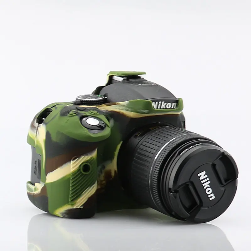 D5300 Camouflage Камера силиконовый чехол Защитный чехол для Nikon Z7 Z6 D3400 D3500 D5300 D5500 D5600 D7100 D7200 D7500 D810 D810A D750 D850 DSLR - Цвет: D5300 Camouflage