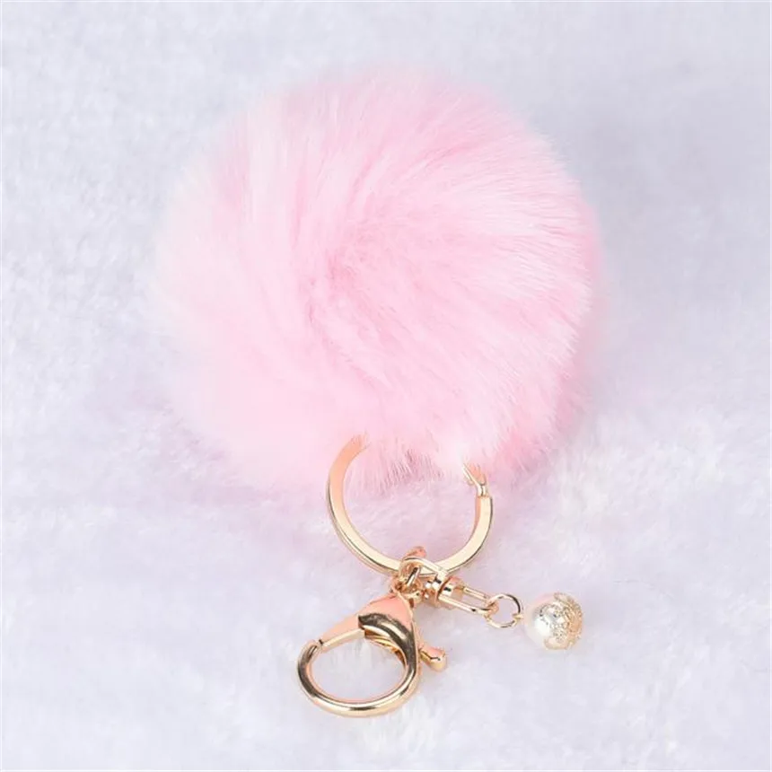 Автомобиль Новое поступление автомобиль Стайлинг кролик мех мяч брелок для
