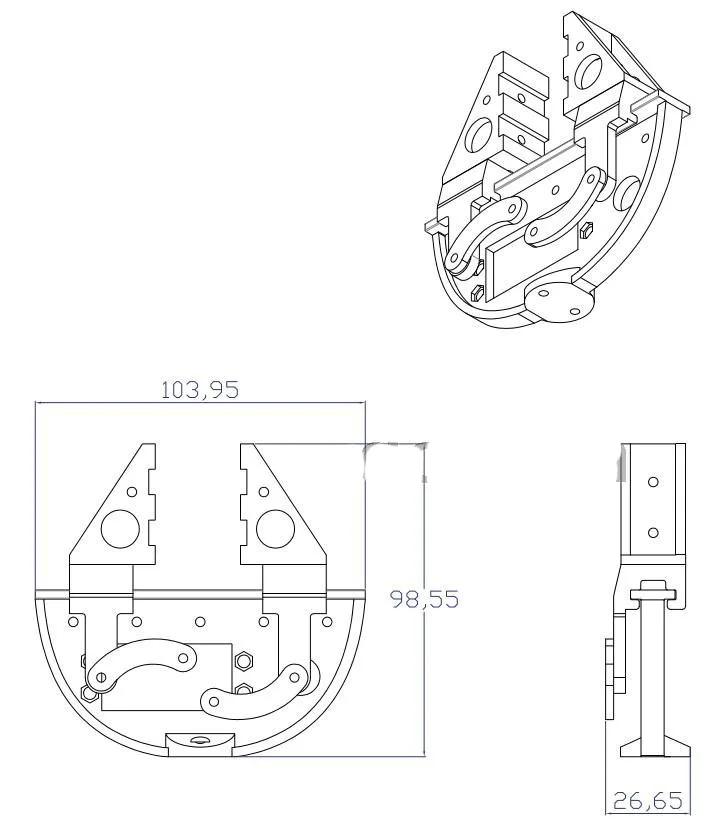 Набор для робота зажима с сервоприводом Arduino совместим Mg996 Mg995 DS3218|Детали и