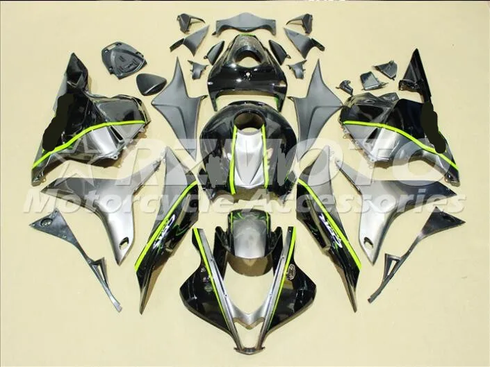 

ACE KITS New ABS Injection Fairings Kit Fit For HONDA CBR600RR F5 2009 2010 2012 CBR600RR F5 09 12 Black Silver D13
