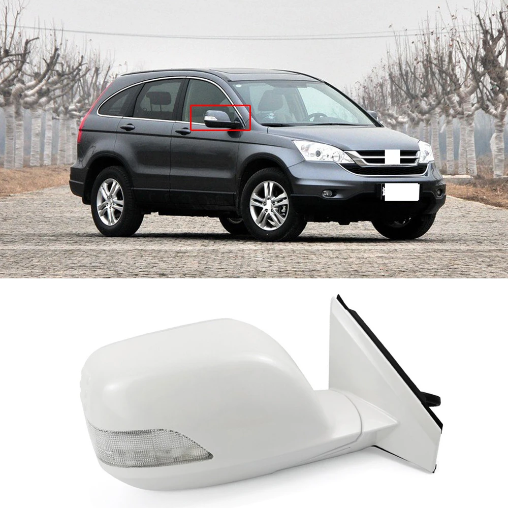 Capqx 5/7/9 жил для Хонда сrv 2007 2008 2009 2010 2011 сбоку Зеркало заднего вида с светодиодный указатель поворота зеркало заднего вида в сборе