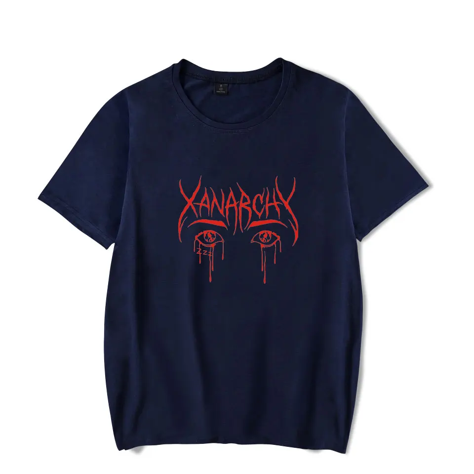 Футболка Lil xan Xanarchy летняя модная футболка большого размера с коротким рукавом и