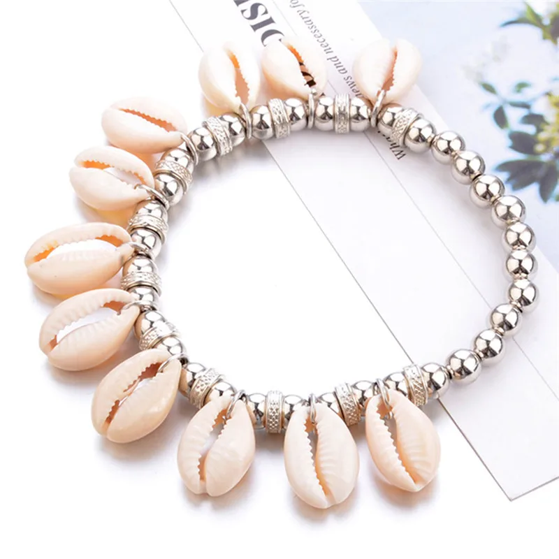 Женские браслеты для щиколотки в виде ракушки бижутерия ног Летний Пляжный