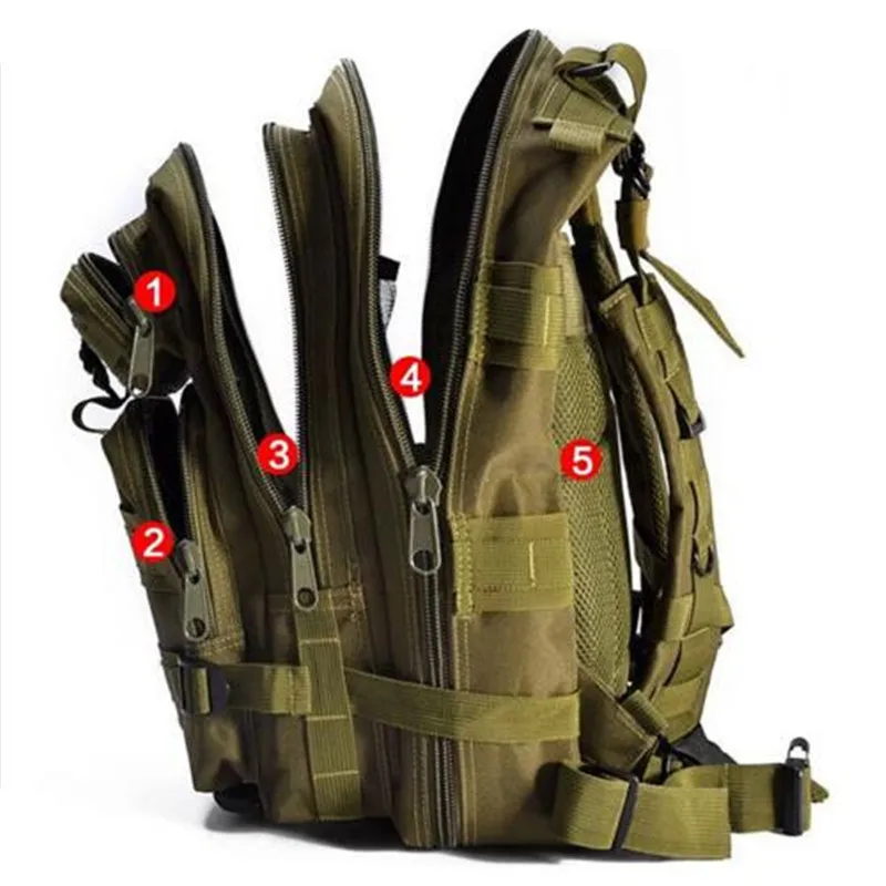 Модный Камуфляжный Рюкзак армейская сумка для веера наплечная износостойкая