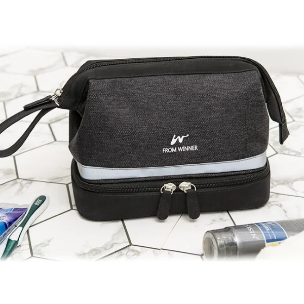 Black Bag Мужской туалетный мыть косметический мешок Складной футляр для косметики сумка для женщин косметичка несессер макияж мешок Органайзер аксессуары - Цвет: Black Bag