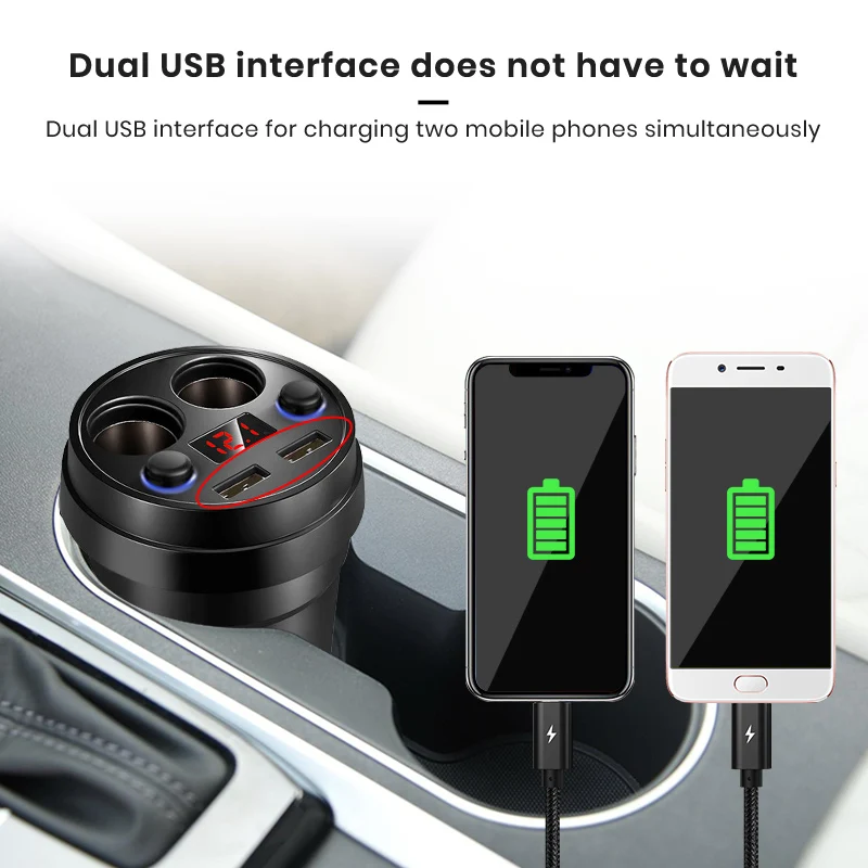 AWESAFE 3.1A двойной зарядное устройство USB чашка зарядка Напряжение Ток дисплей