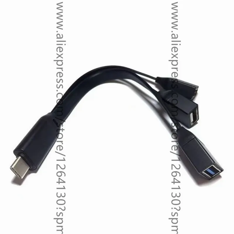 Тип C usb хаб адаптер OTG разветвитель 3 1 с портом папа для USB Мама кабель шнур MacBook
