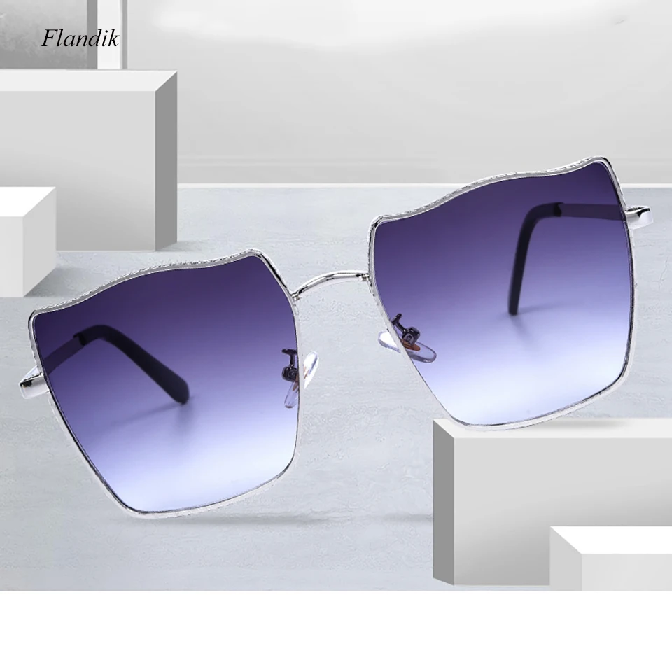 Женские винтажные градиентные солнцезащитные очки бренда класса Люкс