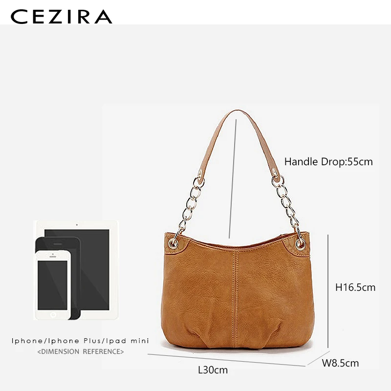 CEZIRA, маленькая сумка на цепочке для женщин, сумочка и сумка через плечо, высокое качество, женская сумка-тоут из искусственной кожи, женская модная сумка на плечо
