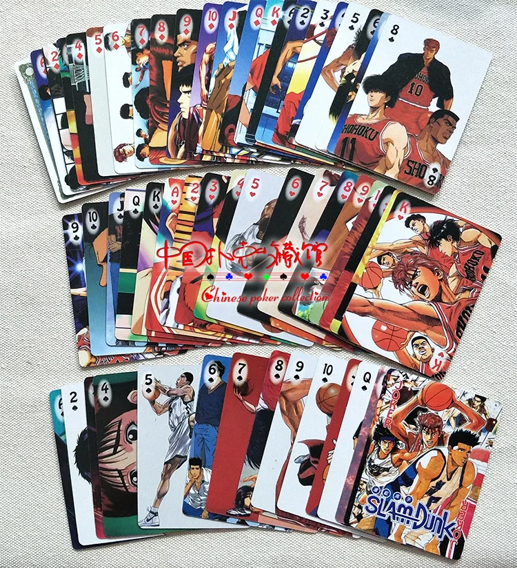 Новые милые бумажные игральные карты для покера из мультфильма SLAM DUNK