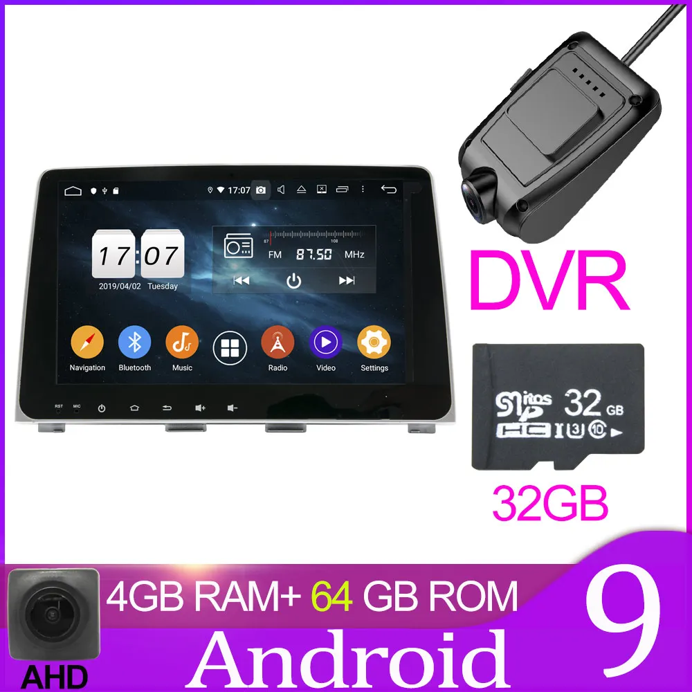 64GB with DVR Owtosin автомобильный Радио Мультимедиа Видео плеер навигация gps Android 9,0 для hyundai Sonata автомобиль 4 Гб ram 32 Гб rom - Цвет: 64GB with DVR