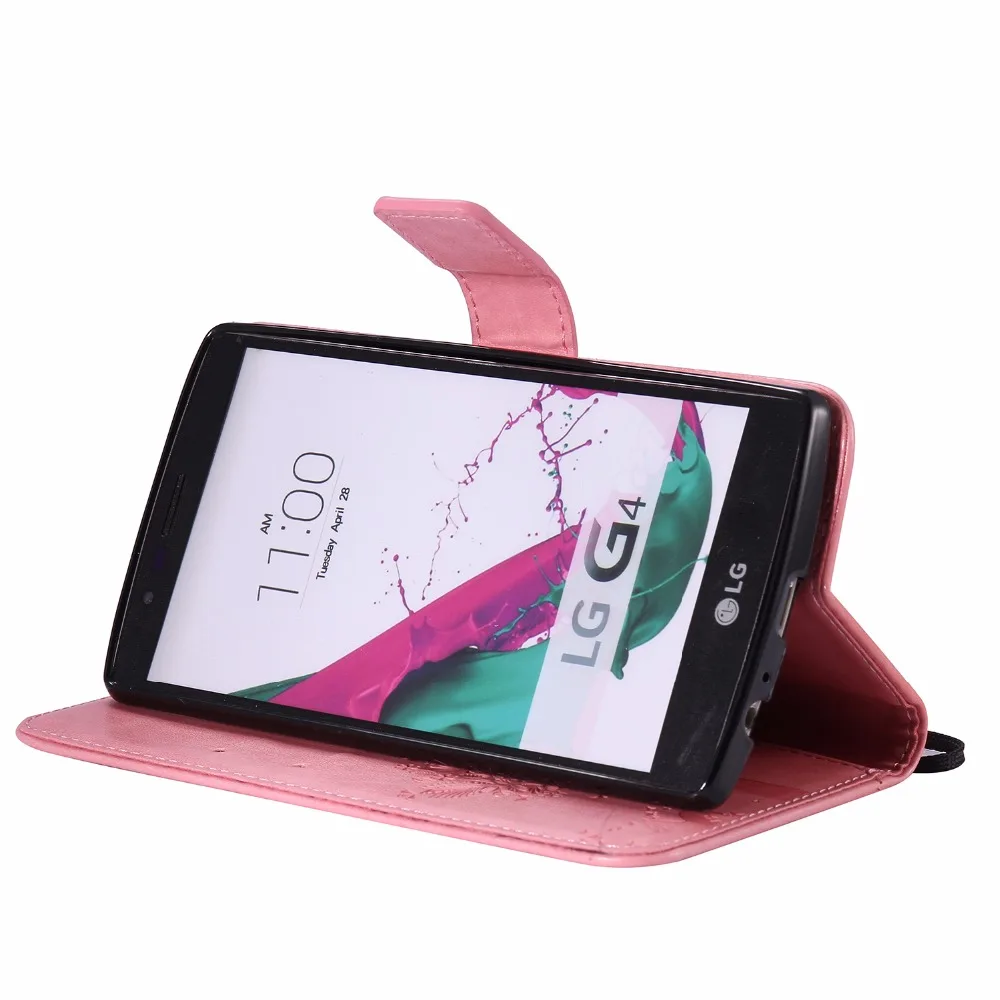 ARYIKUM 3D рельефный чехол с рисунком кота дерева для LG G4 G 4 PU кожаный бумажник флип