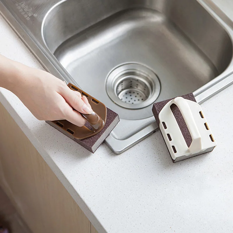 1Pcs Magic Eraser Clean Rub Pot Kitchen Accessories Removing Rust Multifunction Strong Decontamination Emery Sponge